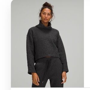 Lululemon Ribbed Funnel Neck Pullover